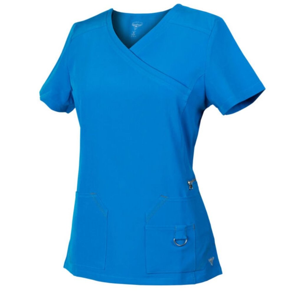 Medgear Superflex Mock-Wrap Activewear Scrubs